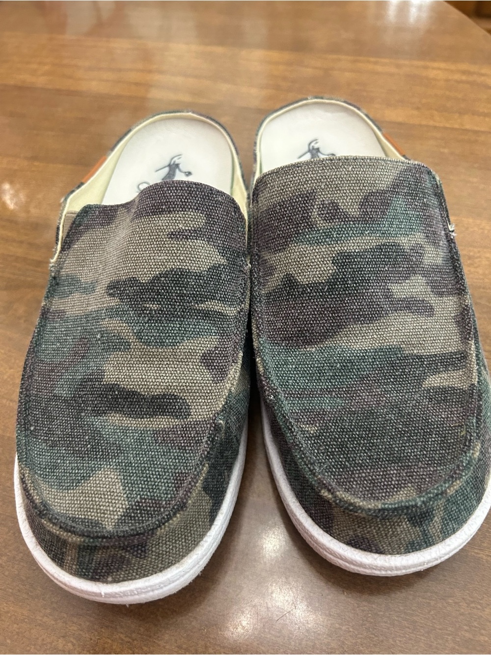 Corkys Green Camo Slip-On Sneakers